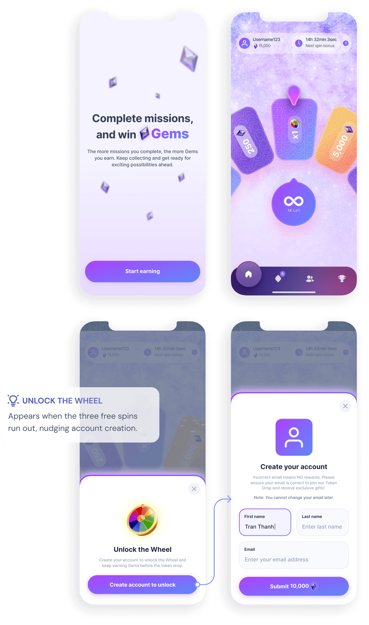 Homepage designs