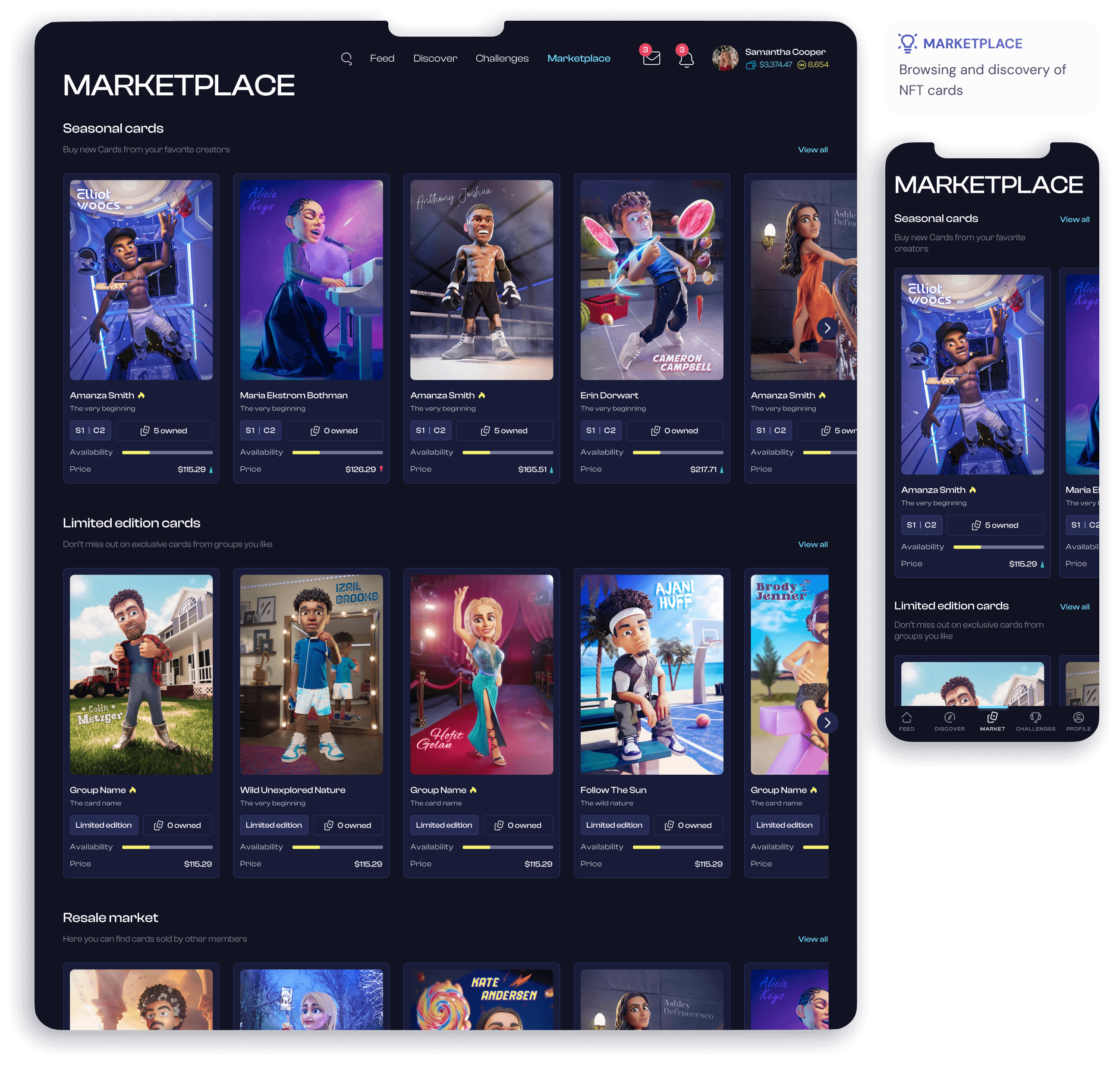 Marketplace designs
