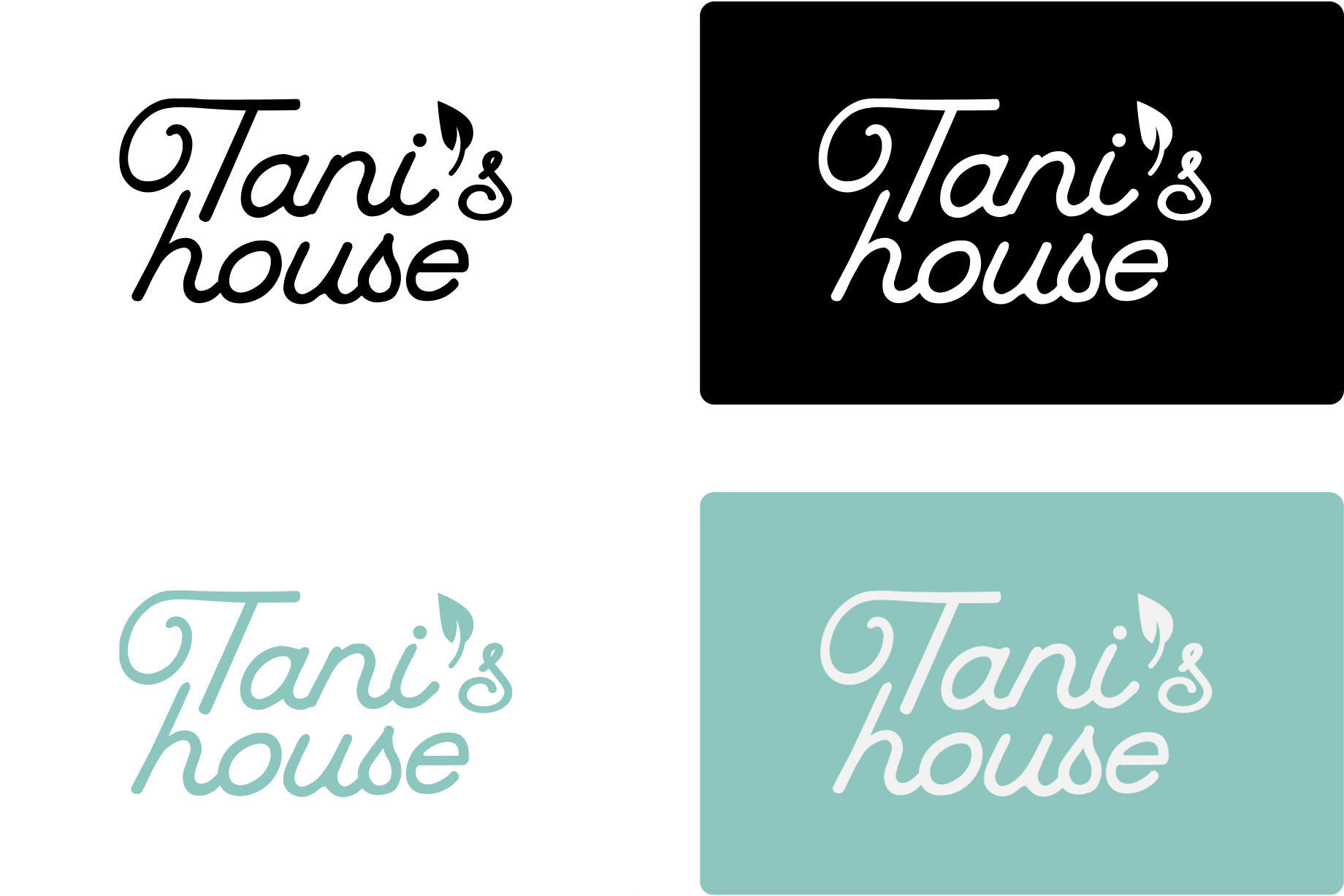 Tani's House logotypes versions